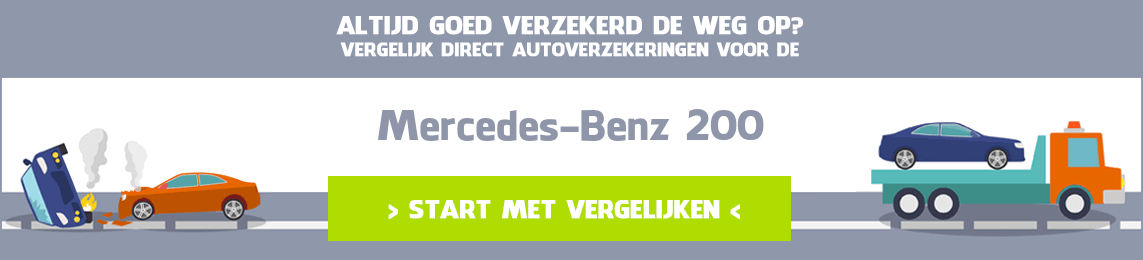 autoverzekering Mercedes-Benz 200